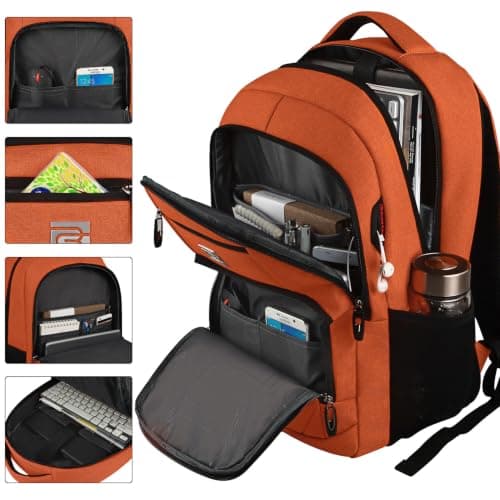 KASIBON Laptop Backpack for Men, Anti-Theft Business Travel Backpack — view 2