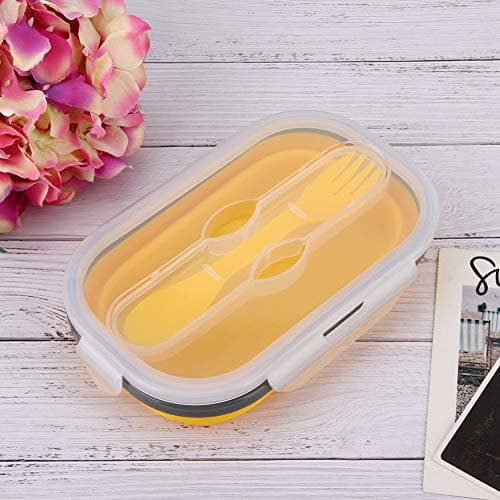 Rengue Silicone Folding Lunch Box 800ml, Food Container for Microwave and — view 2