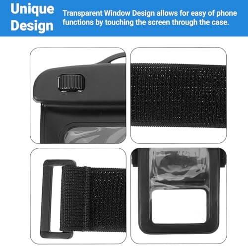 Waterproof Phone Case, 6.7-inch Waterproof Phone Pouch Dry Sealed Bag for iPhone 17 16 15 14 13 12 11 Pro Max XR Samsung S24 S23 S22 S21 Huawei P60 for Beach Swimming Fishing Hiking Surfing 1 Pack — view 3