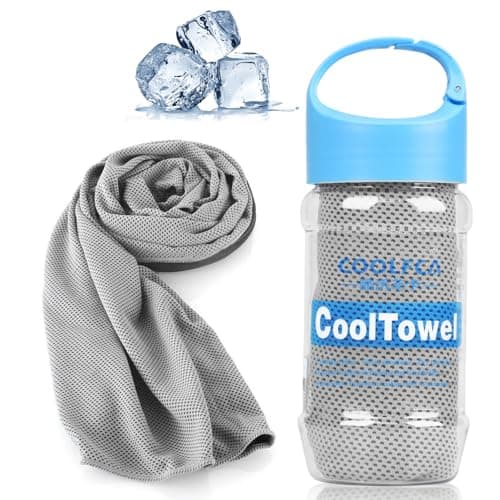 VAKKI Cooling Towel, Ice Cold Sports Sweat Towels for Instant Relief Perfect Coolings Scarf Neck,Forehead, Wristband, Bandana, Stay Cool from Over Heating During All Kinds of Sport and Exercise