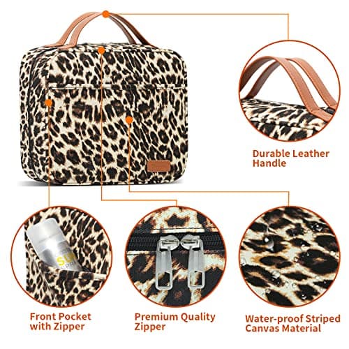 Hanging Travel Toiletry Bag, Large Capacity Wash Bag Waterproof Cosmetic Bag Makeup Organizer with 4 Compartments & 1 Sturdy Hook for Women/Men — view 6