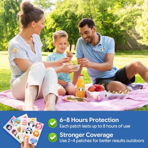 360 Pack Mosquito Repellent Stickers, Insect Repellent Patches for Kids & Adults, Natural Bug Repellent Stickers for Camping, Hiking, Travel & Outdoor Protection — view 4