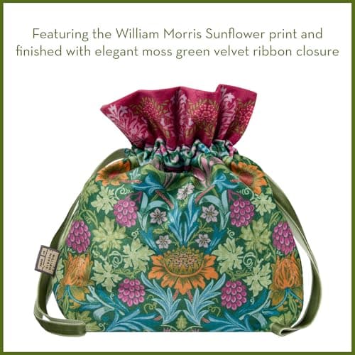 William Morris At Home Hand Creams x3 30ml, Guest Soap 50g, Velvet Pouch — view 2