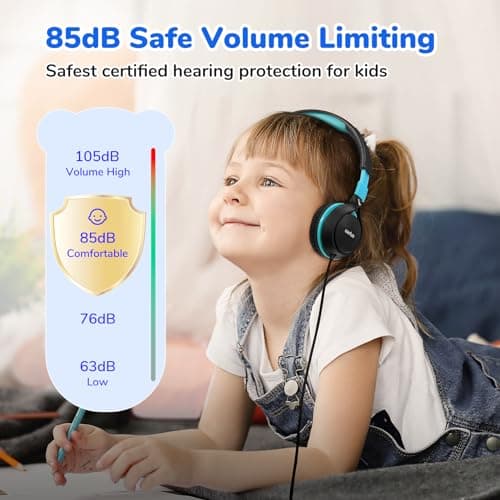 EarFun S1 Kids Headphones, Over-ear Headphones for Kid, 85dB Volume Limit — view 2