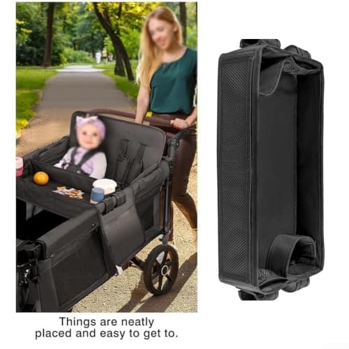 Todikaper Stroller Tray for Wonderfold Models, Lightweight Dining Solution with Spill-Proof Design, Easy Install Wagon Accessory(L) — view 2
