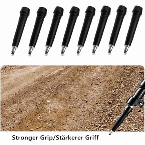 Herreicher Carbon Steel Replacement Tips for Walking & Trekking Poles - 8-Pack For Rocky & Hard-Packed Trails Universal M10/M12 Thread — view 4