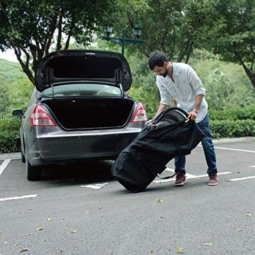 INFANZIA 197L Travel Duffle Bag -47 Inch Extra Large Sports Duffel Luggage Bag Large Holdall with Upgrade Zipper, Sturdy & Water Resistant, Oversize, Black — view 5