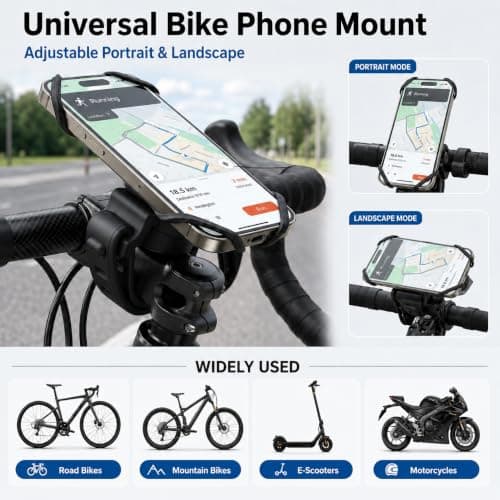 Gainsten Universal Bike Phone Holder Silicone Bicycle Phone Mount — view 6