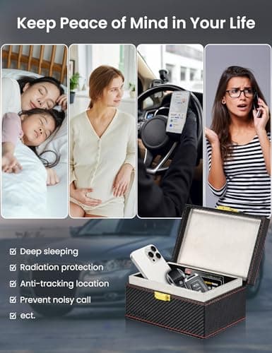 WHonor Faraday Box & Pouch, Anti-Theft RFID Blocking Car Key Signal Blocker — view 3