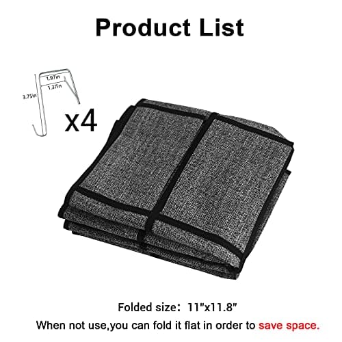 VERONLY Hanging Shoe Rack Storage Over Door Organiser - Hanger Storage Holder Bag Wall Mounted with 24 Large Pockets & 4 Wide Hooks for Closet, Slippers, Men Sneakers, Kids Sports Shoes (Black) — view 5