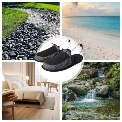 Foldable Camping Slippers Lightweight, Non Slip Travel Footwear — view 4