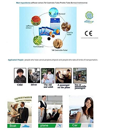 KONGDY® Motion Sickness Patch - Travel Sickness, Anti-Nausea Car Sea Plane (20) — view 4