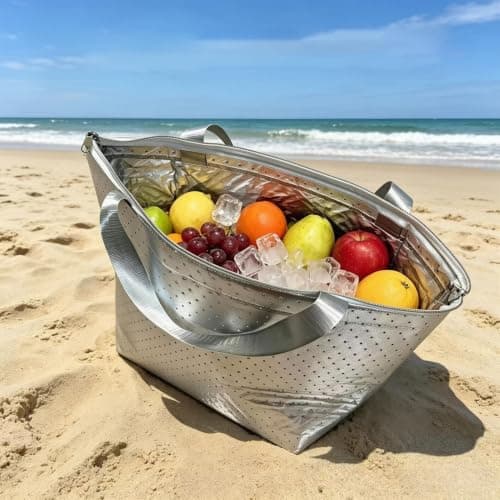 Cooler Tote Waterproof Aluminum Foil Leak-Proof Reusable — view 6