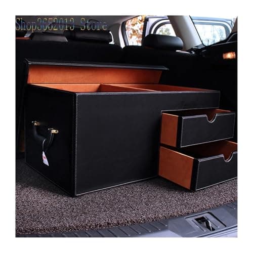 IUBGFTO 1x For Car SUV luxury Storage Trunk Footlocker Travel Organizer Box Dorm Luggage Chest — view 3