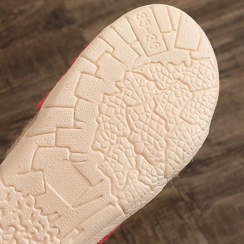 Women'S Linen Woven Sliders, Summer Wide Fit Open Toe Slippers Flats Slip-Resistant Flax Slides Sandals Slip On House Bamboo Shoes Lightweight Classic Indoor Footwear Casual Comfort Sandal For Shower — view 5