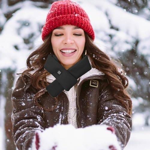 Electric Neck Heating Pad Cordless Heated Scarf Neck Warmer Portable USB — view 6