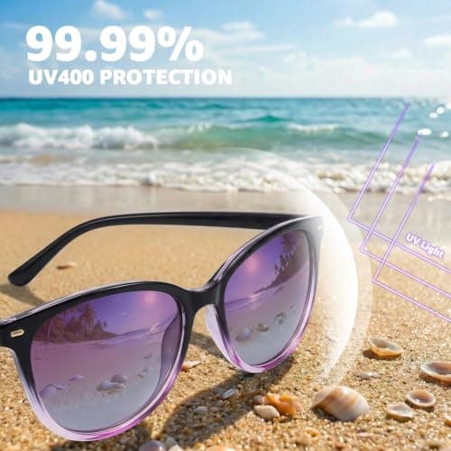 Myiaur 2 Pack Polarised Sunglasses Women Trendy for UV400 Protection — view 5