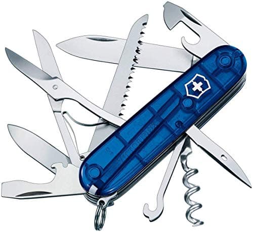 Victorinox Huntsman Swiss Army Knife - Multitool, 15 Functions, Blue