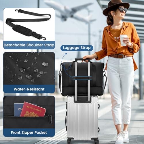 ZOMFELT for EasyJet Cabin Bag 45x36x20, Travel Bag with Shoes Compartment — view 5