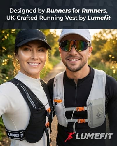 LUMEFIT Running Vest Phone Holder - Hydration Vest with Water Bottle- Reflective Vest for Men and Women- Running Hydration Vest Waterproof Phone Pouch — view 6