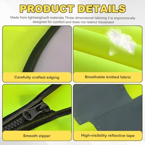 Warning Triangles for Cars 2 In 1 Emergency Car Breakdown Triangle Vest Kit — view 3