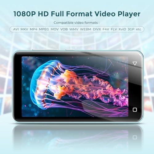 innioasis 80GB MP3 Player with Bluetooth and WiFi, Spotify MP3 MP4 Player with Tidal,Pandora, Parental Controls, 4" Touch Screen Kids MP3 Player, HiFi Sound Android Music Player with Speaker (Teal) — view 3