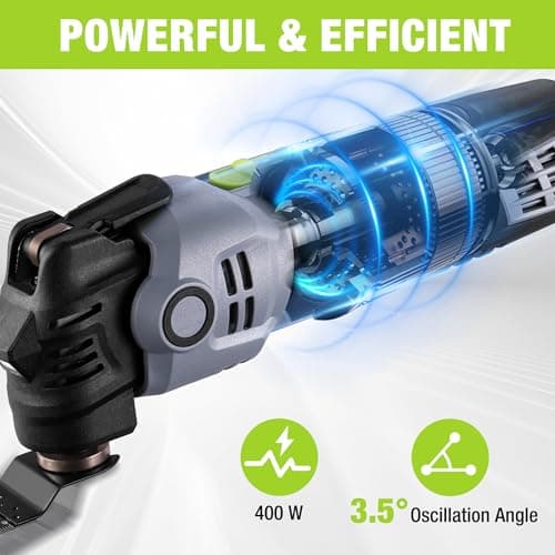 WORKPRO 400 W Oscillating Multi Tool with 6 Adjustable Speeds — view 2