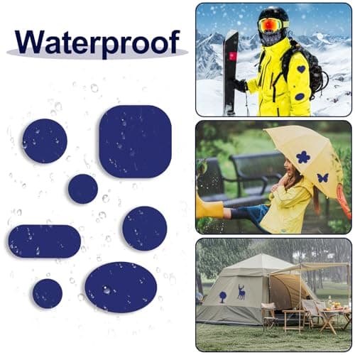 Skystuff 45pcs Nylon Repair Patches, Waterproof Self-Adhesive for Tent — view 4