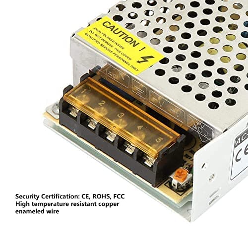 Switching Power Supply, 5V 5A 25W Constant Voltage LED Power Transformer with Overload Protection Universal Regulated DC Converter for LED Strip Lights Industrial Control — view 4