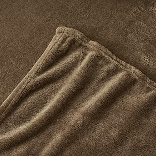 Aisbo Brown Throws Blanket - Throws for sofas Fluffy Large Blanket Fleece, Warm Soft Flannel Blanket for Couch, 220x240cm — view 6