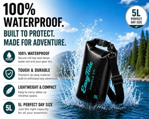 EasyTide 5L Waterproof Dry Bag – Roll-Top Dry Sack for Kayaking & SUP — view 2