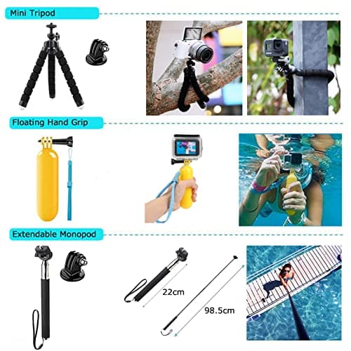 Ci-Fotto Action Cameras Accessory Set, 50-in-1 Sports Camera Accessories — view 6