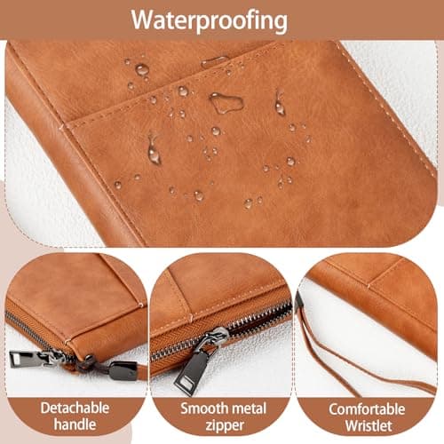 Amexo Travel Wallet Family Passport Holder RFID Blocking Travel Document Organiser Waterproof Holiday Passport Case for ID Card Credit Cards Flight Tickets Money Coins Gifts for Men Women (Black) — view 4