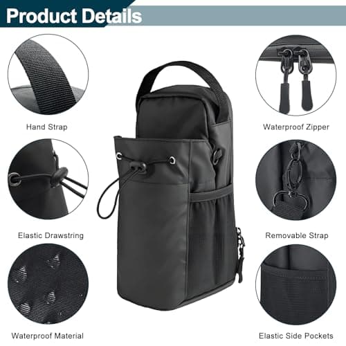 XHNKEG Magnetic Gym Bag, Water Bottle Holder Training Draw Sling Bag Sport Bottle Organizer Gym Accessories for Men and Women Outdoor Basketball Bike — view 4