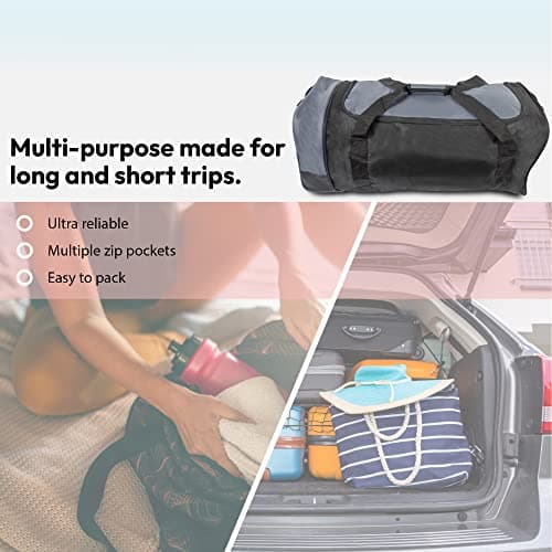 iN Suitcase Large - Foldable Wheeled Holdall - Travel Bag with Wheels — view 4