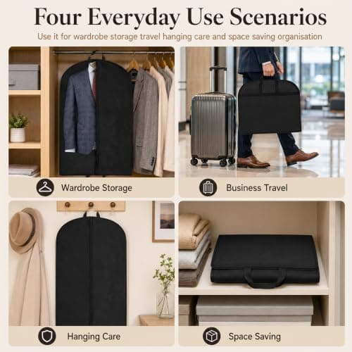 Jiangyun Foldable Non-Woven Suit Garment Travel Storage Bags — view 6