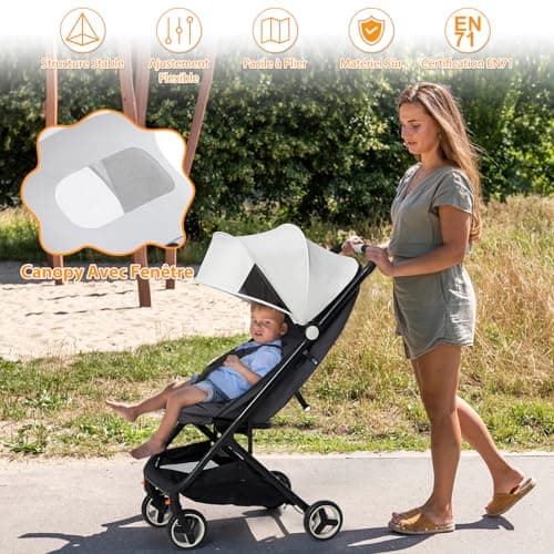 Ultra-Compact Travel Stroller Pushchair, Ultra Compact Fold Stroller — view 2