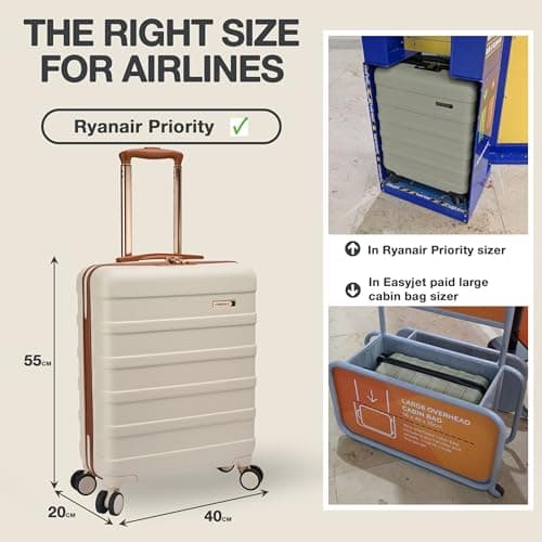 Cabin Max Cabin Suitcase Large for Ryanair, Easyjet 55x40x20 Hand Luggage — view 3