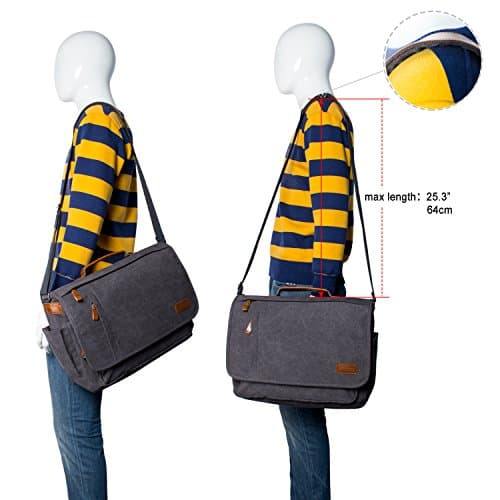 Estarer Laptop Messenger Bag 17 -17.3 Inch Mens Satchel Shoulder Bag for Work — view 6