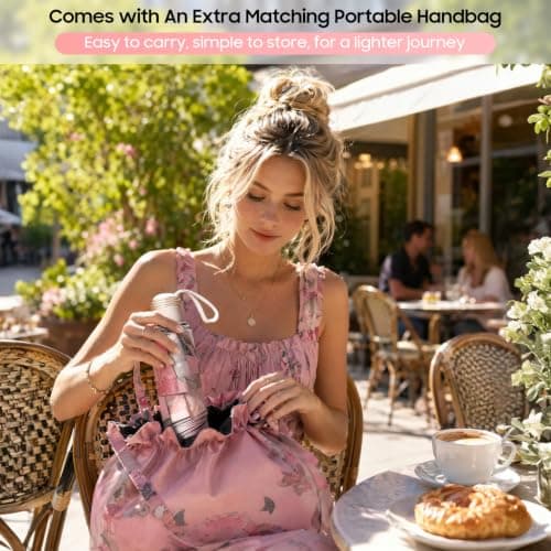 UV Protection Umbrella, 50 SPF Sun Shade Portable Mini Folding Umbrella — view 6
