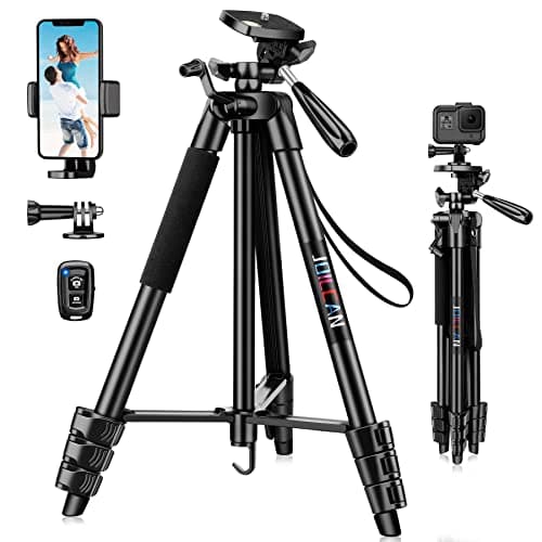 JOILCAN Phone Tripod with Remote, 54" Extendable Selfie Stick Tripod Stand