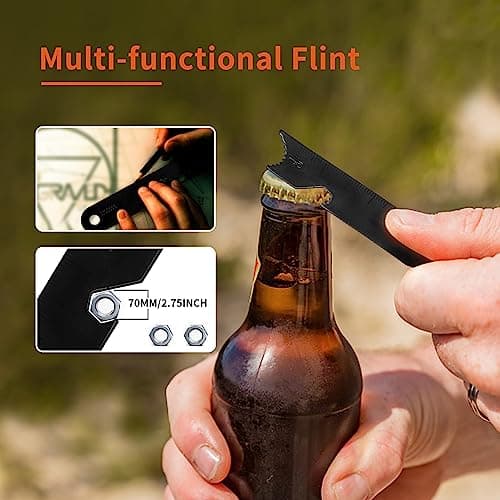 Survival Ferro Rod Fire Starter Kit Ferrous RodFire Steel Magnesium Starter — view 4
