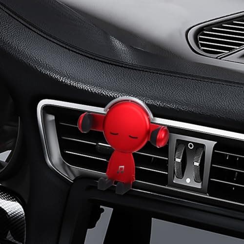 Hemobllo Cartoon Air Vent Phone Bracket Sensing Car Phone Holder 360 Degree Rotating Navigation Support for Mobile Phones Screen Visible Cradle for Safer Driving — view 3