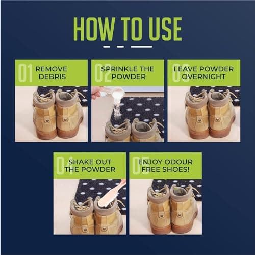 Shoe Deodorizer Spray & Foot Powder Bundle (200ml + 100g) | Odor Eliminating Shoe Spray & Antibacterial Shoe Smell Remover | Antifungal Foot Powder | Shoe Spray Odor Control — view 4
