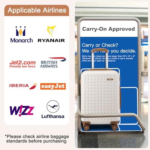 Kono Medium Suitcase, Lightweight Hard Shell Checked Luggage — view 2