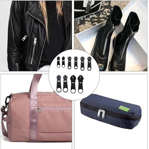 10 PCS Zipper Pull and Repair Kit for Clothes, Jeans, Coats, Jackets, Backpacks and Luggage - Detachable Replacement Pulls — view 4