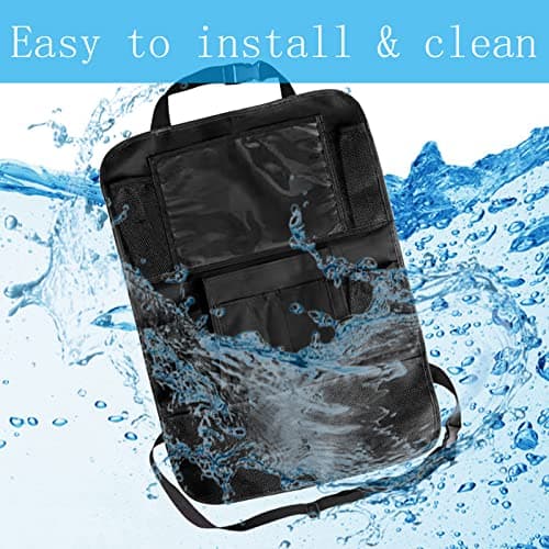 Car Seat Organiser, Car Seat Storage with 10" iPad Tablet Holder, 10 Pockets — view 5