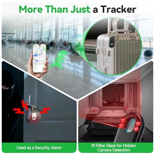TECKNET Air Tag Tracker 4 Pack, Rechargeable Item Finder for Apple Find My — view 6