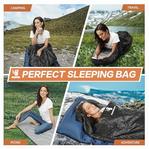 NexusNurture 82.7" Envelope Sleeping Bag for Adults — view 5