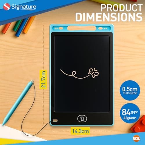 SOL 2pk LCD Writing Tablets for Kids - 8 Inch Drawing Pad with Stylus Pen — view 2